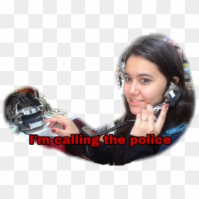 #hebe - Girl, HD Png Download - calling girl png