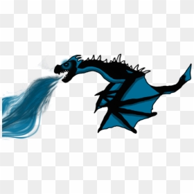 Blue Dragon Clipart Scary - Dragon Blue Fire Png, Transparent Png - blue fire images png