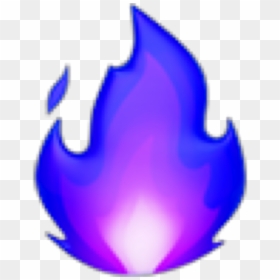 #fire #fuego #blue #azul #violet #violeta #emoji #freetoedit - Fire Emoji Transparent, HD Png Download - blue fire images png