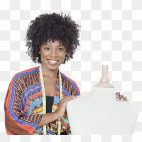 Smiling Fashion Designer Black America, HD Png Download - calling girl png