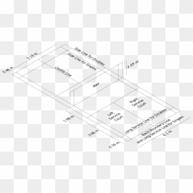 2000px-badminton Court 3d - Badminton Court Dimensions, HD Png Download - badminton smash png