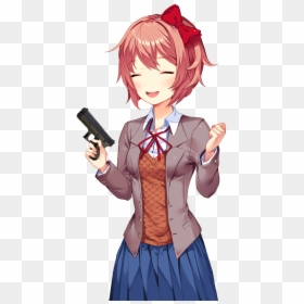 Sayori Gun - Ddlc Hisui, HD Png Download - guns png images