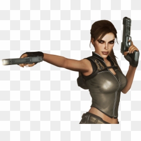 Lara Croft, HD Png Download - guns png images