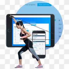 Workout - Esercizi Elastici A Coppie, HD Png Download - fitness images png
