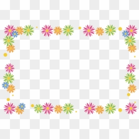 Flower Clipart Border Line - Party Border Clipart, HD Png Download - flowers border line png