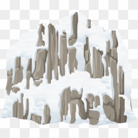 Mountains, Rock, Snow, Frozen, Cold, Winter, Outdoor - Snowy Mountain Draw Png, Transparent Png - frozen snowflakes png