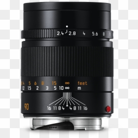 Summarit M F2 4 90 Front Black 2016 300 " title="summarit - Leica Summarit M 90mm F2 4, HD Png Download - camera lens front png