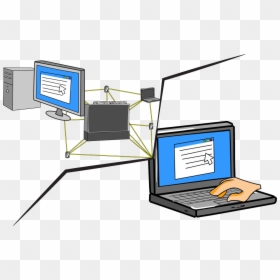 Internet Clipart Computer Networking - เครือ ข่าย คอมพิวเตอร์ Png, Transparent Png - computer pic png