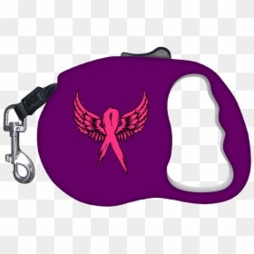 Breast Cancer Awareness Angel Wings Retractable Dog - Cartoon Png Dog Extendable Leash, Transparent Png - angel wings hd png
