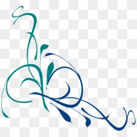 Teal Swirl Clipart, HD Png Download - white vector swirl png