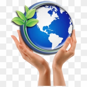 Free Globe Png Transparent, Png Download - globe with hand png