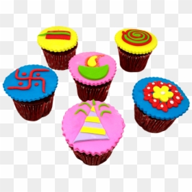 Useful Diwali Gift Ideas - Cupcake Decoration With Diwali Theme, HD Png Download - diwali gift png