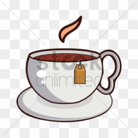 Vector Graphics Clipart Tea Coffee Cup Clip Art - Hot Tea Cup Vector, HD Png Download - tea png image