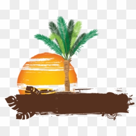 Date-palm - Palm Tree In Design, HD Png Download - date tree png