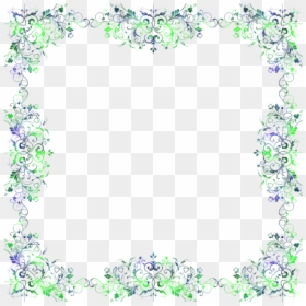 Turquoise Frame Png -floral Design, Hd Png Download - Motif, Transparent Png - diwali frame png