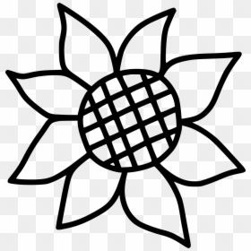 Sunflower Flower Autumn - Thanksgiving Doodles, HD Png Download - white sunflower png