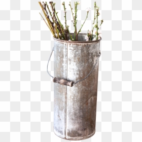 Transparent Shabby Chic Png - Transparent Shabby Chic Vase Png, Png Download - rose flower bucket png