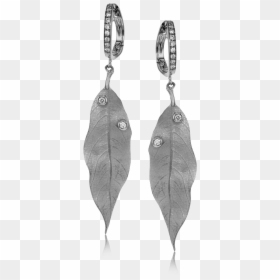 18k White Earring - Earring, HD Png Download - earrings for men png