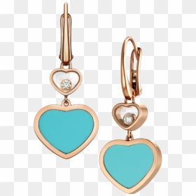 Happy Hearts 837482-5410 - Chopard Happy Hearts Turquoise, HD Png Download - earrings for men png