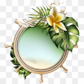 Back To Tropics Framed Wallpaper, Flower Clipart, Borders - Moonbeam's Back To The Tropics 2d, HD Png Download - clip art borders png