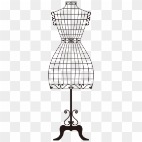 Adhesive Vector Sewing Machine Paper Mannequin Model - Dress Mannequin Vector Png, Transparent Png - model image png