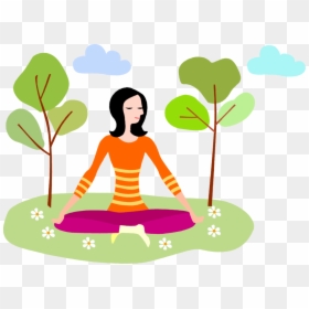 Transparent Yoga Vector Png - Peace Of Mind Clipart, Png Download - meditation clipart png