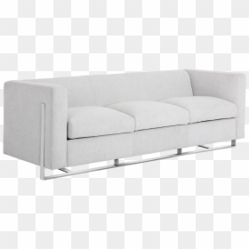 White Sofa Png, Transparent Png - steel sofa set png