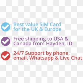 Best Value Phone Sim Car For The Uk & Europe - Printing, HD Png Download - sim cards png