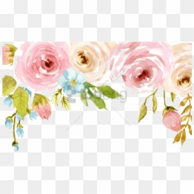 Free Png Watercolor Flowers Pictures - Transparent Background Watercolor Flower Png, Png Download - flower border png images