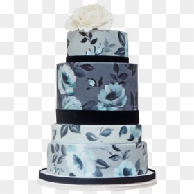 Aqua Blue & White Wedding Cake, HD Png Download - wedding pngs