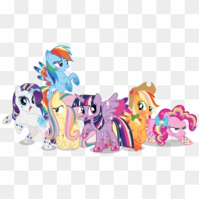 Rainbow Power Ponies, HD Png Download - ponies png
