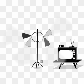 Angle,monochrome - Transparent Background Old Tv Cartoon, HD Png Download - samsung tv png