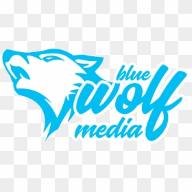 Blue Wolf Media - Graphic Design, HD Png Download - blue wolf png