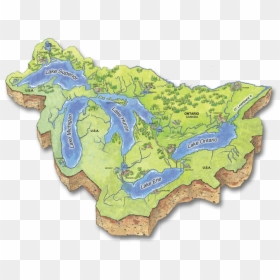 Base Map - Protecting Great Lakes, HD Png Download - great lakes png