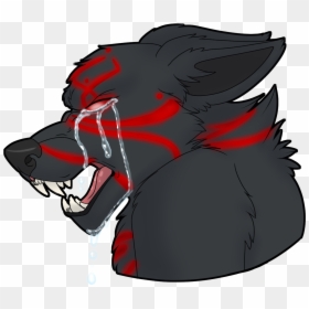 Bad Demon Wolf - Cartoon, HD Png Download - blue wolf png