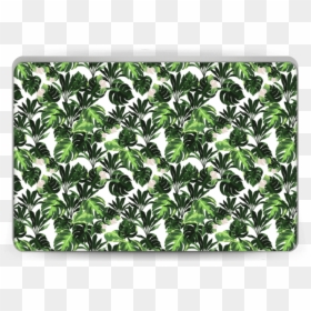 Green Leaves Skin Laptop - Computer Keyboard, HD Png Download - green and white background design png
