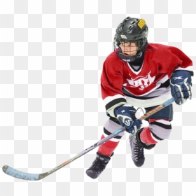 Red Man Hockey Photo - Ice Hockey Player Png, Transparent Png - hockey ball png