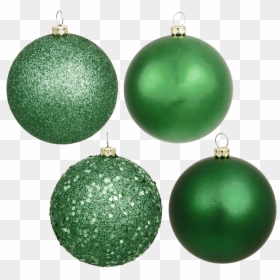 Green Christmas Ball Png Hd - Matte Green Christmas Balls, Transparent Png - christmas ball vector png