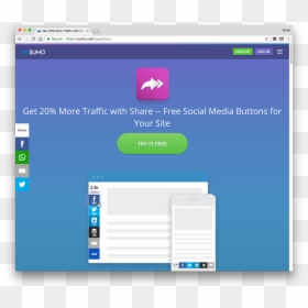 Sumome Plugin, HD Png Download - social buttons png
