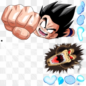 Goku Dokkan Super Attack Transparent, HD Png Download - punch hand png