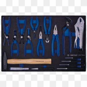 Pliers & Punch & Hammer Set For Trolley King Tony 9-90217grv02 - Metalworking Hand Tool, HD Png Download - punch hand png