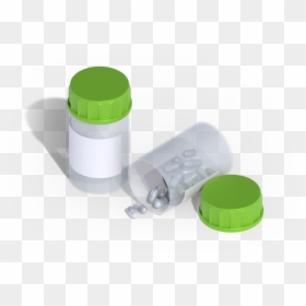 Glass Bottle, HD Png Download - medicine bottle pills png