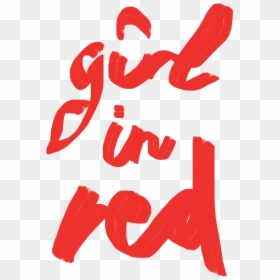 Girl In Red Logo, HD Png Download - girl text png
