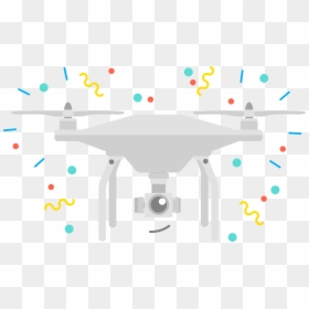 Unmanned Aerial Vehicle, HD Png Download - drone vector png
