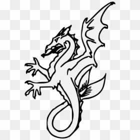Heraldry Dragon Clipart, HD Png Download - water monster png