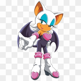 Rouge The Bat From Sonic X, HD Png Download - rouge the bat png