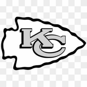 Kansas City Chiefs Logo Black - Kc Chiefs Logo Black And White, HD Png Download - kansas logo png