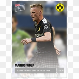 Wolf Scores The First Goal On The Us Tour - Borussia Dortmund, HD Png Download - wolf print png