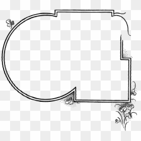 Line Art, HD Png Download - clover border png