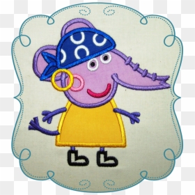 Ella The Pirate - Design Hand Embroidery Cartoon, HD Png Download - peppa pig fairy png